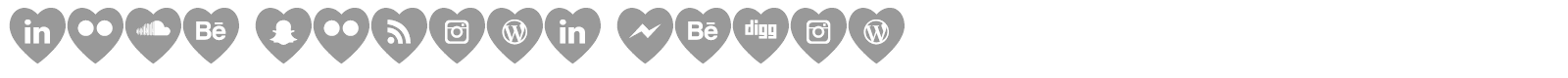 Love Social Media font preview